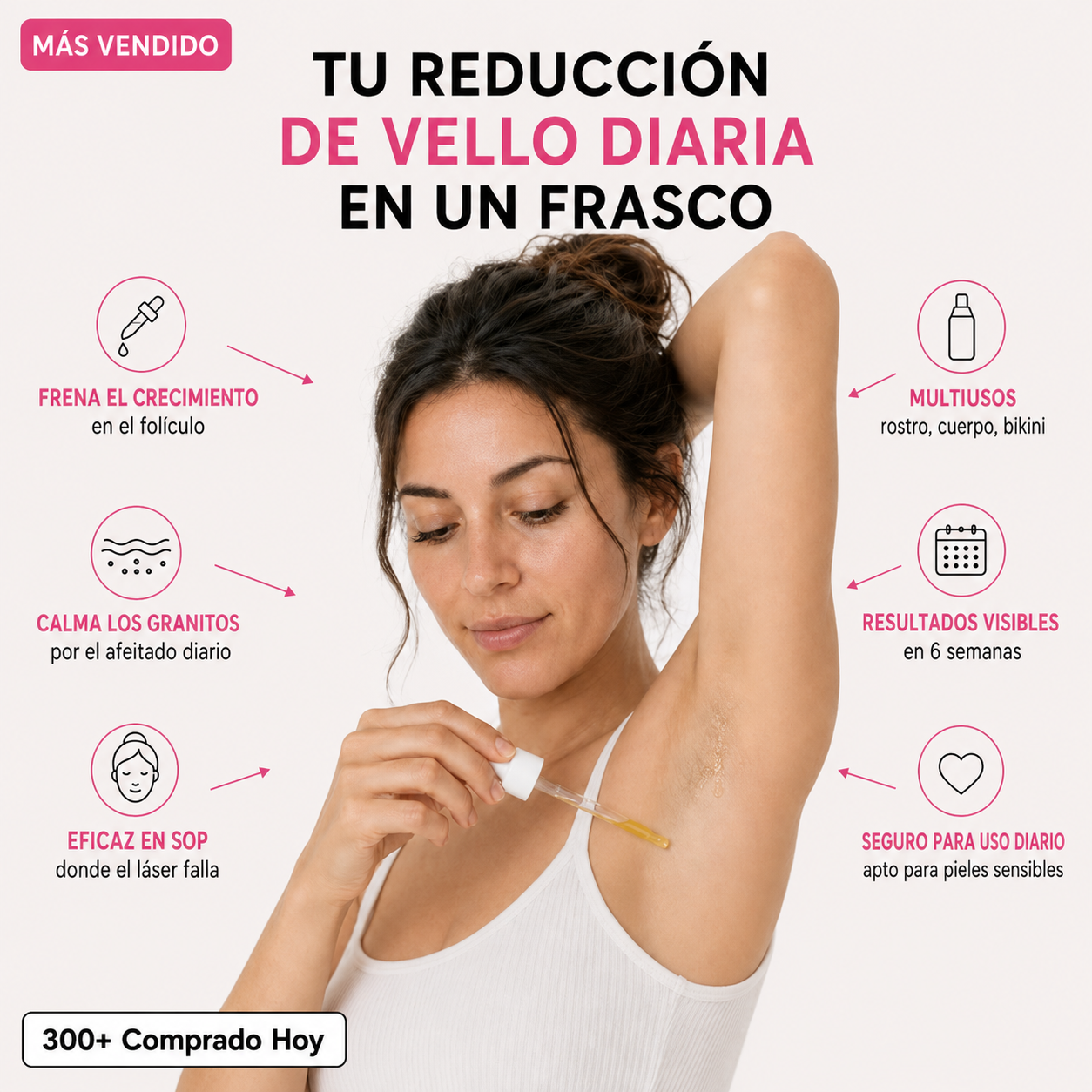 Her+ Aceite anti crecimiento del vello